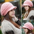 thumbnail image 1 of SBYOJLPB Hats for Women Womens Warm Windproof Crochet Skullies Knitted Woolly Hat Winter Cap, 1 of 4