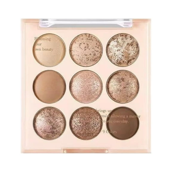 SBYOJLPB Ice Cream Pearl Matte Nine-Color Eyeshadow Tray, Rose Tray Lying Silkworm Blush Oat Milk Tea Pureness Desire Eyeshadow