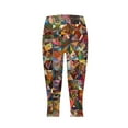 thumbnail image 1 of SBYOJLPB Leggings for Women Full Length Capris Yoga Pants Elastic Casual Printed Yoga Capris, 1 of 7