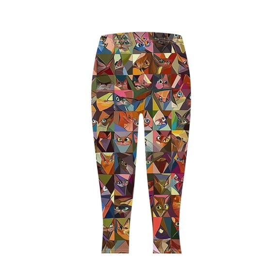 SBYOJLPB Leggings for Women Full Length Capris Yoga Pants Elastic Casual Printed Yoga Capris