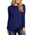thumbnail image 1 of SBYOJLPB Maternity Hooded Tops for Women Long Sleeves Solid Color Casual Comfortable Pregnancy Clothes, 1 of 8