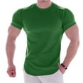 thumbnail image 1 of SBYOJLPB Men'S Short Sleeve Men'S Fitness Short-Sleeved Sports Quick Dry T-Shirt Stretch Training Clothes Green, 1 of 6