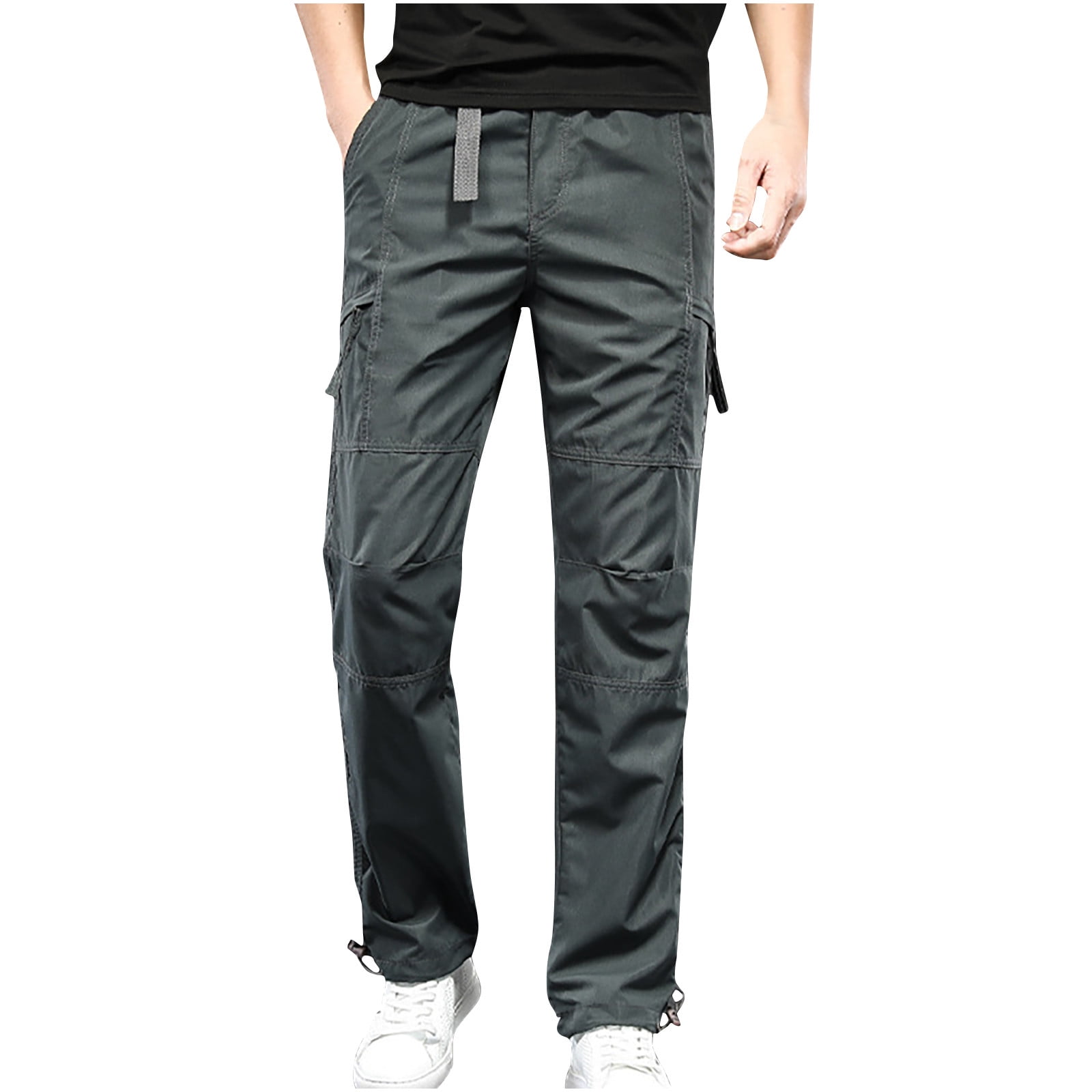 SBYOJLPB Men Trousers Clearance Sales Men's Cargo Pants Slim Solid