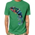 thumbnail image 1 of SBYOJLPB Men's Short Sleeved T-shirt Lizard Print T-shirt Short Sleeved Round Neck Top/shirt, 1 of 4