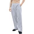 thumbnail image 1 of SBYOJLPB Men's Solid Color Sweatpants Waist Drawstring Straight Leg Wide Leg Pants Sports Pants with Pockets Pants, 1 of 4