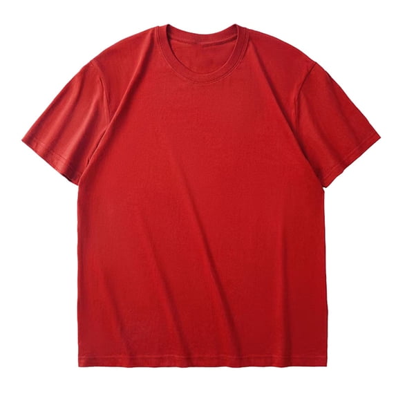 SBYOJLPB Men's T-Shirt Short Sleeved Solid Color Fashion Casual Ventilate Round Neck Exercise Short Sleeve T-Shirt