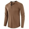 thumbnail image 1 of SBYOJLPB Mens Long Sleeve Shirts Clearance Men'S Stand Collar Long Sleeve T-Shirt Solid Bottoming Shirt Wagoff Top Rollbacks, 1 of 5