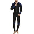 thumbnail image 1 of SBYOJLPB Mens Swimsuit Trunks Men's Stretch Full Body Wetsuit Surf Swimsuit Jumpsuit Diving Steamer Swimwear Dark Blue XXXXL, 1 of 6