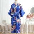 thumbnail image 1 of SBYOJLPB Pajamas for Women Women Sexy Print Kimono Dressing Gown Bath Robe Lingerie Nightdress Blue, 1 of 4