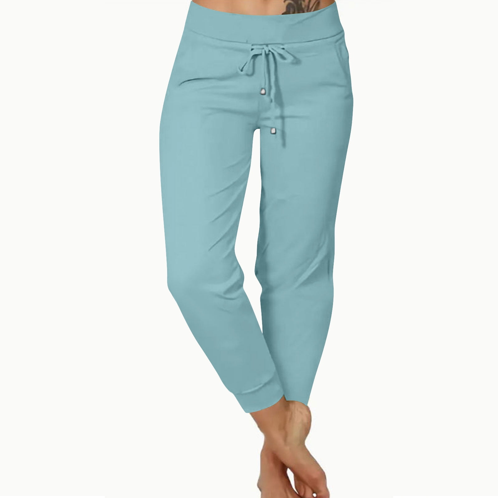 SBYOJLPB Pants for Women Work Casual Women's Yoga Pants Loose Soft