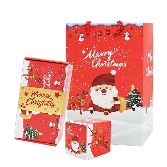 SBYOJLPB Santa Gift Bags for Boys and Girls Merry Christmas Surprise Box Gift Box Creating Surprising Gift Red Envelope Bouncing Romantic Gift Box