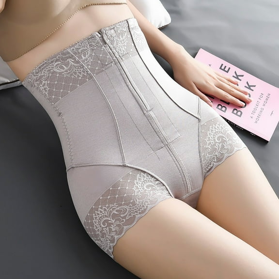 SBYOJLPB Shaper Plus Size Women Abdomen Pants Breasted Shapewear Zipper Hip Lift Yoga Body Shaping Pants Purple 8(L)