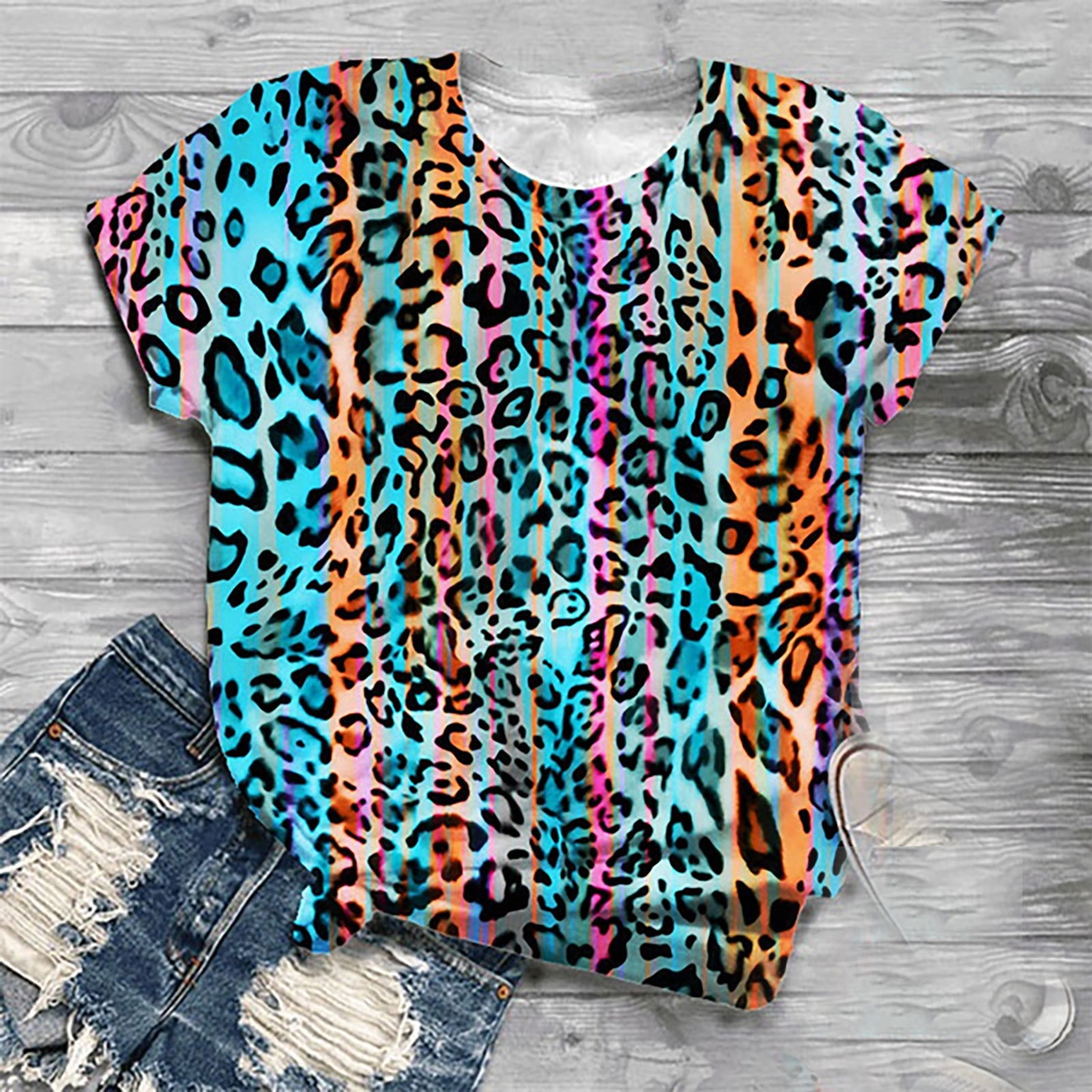 cute leopard print tops