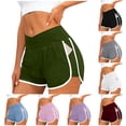thumbnail image 1 of SBYOJLPB Shorts Pants Women's Loose Solid Color Shorts Thin Casual Shorts Sports Wearable Shorts Elastic Waist, 1 of 5