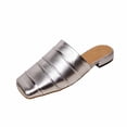 thumbnail image 1 of SBYOJLPB Sandals for Womens Fashionable Casual Mules Sandals Plus Size Solid Color Toe Flat One-Foot Mules Sandals, 1 of 9