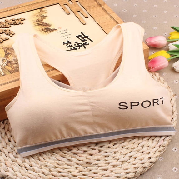 SBYOJLPB Kids Underwear Bra Vest Children Underclothes Sport Undies Clothes (Beige)
