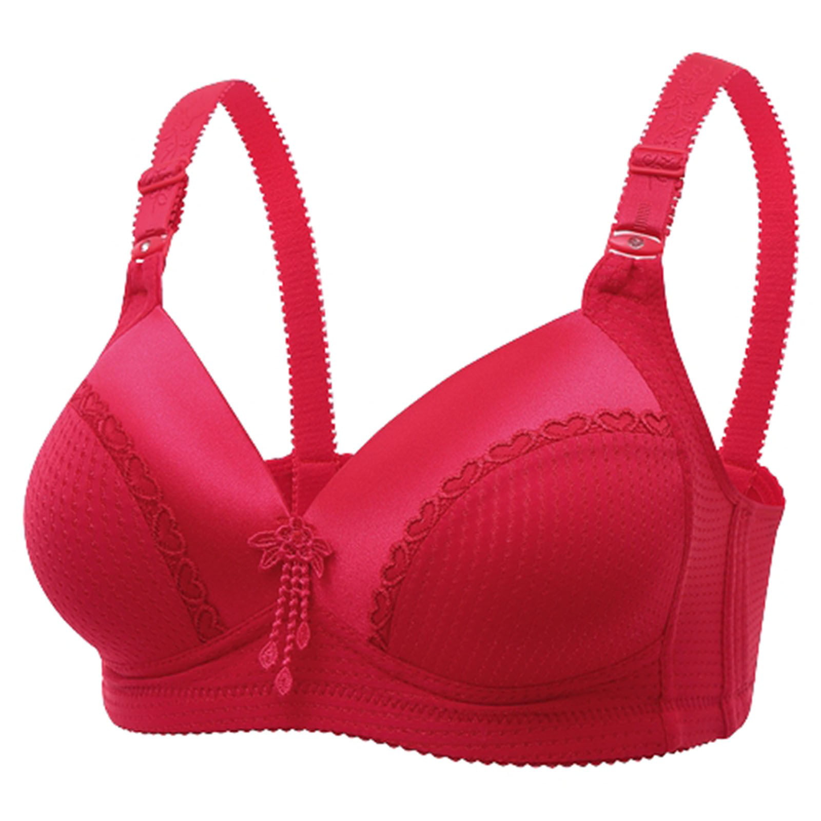 SBYOJLPB The Summer I Turned Pretty Woman'S Comfortable Breathable Bra  Underwear No Rims Clearance (Red) 