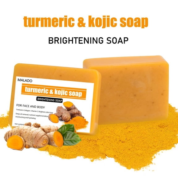 SBYOJLPB Turmeric Soap 100g Citric Soap Granules Ginger Cold Soap Can Be Used for Bathing and Face Washing
