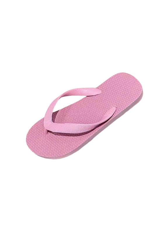 Unisex Casual Flip-Flops Versatile Sweet and Cool Rubber Comfortable Non Beach Sandals for Spring and Summer