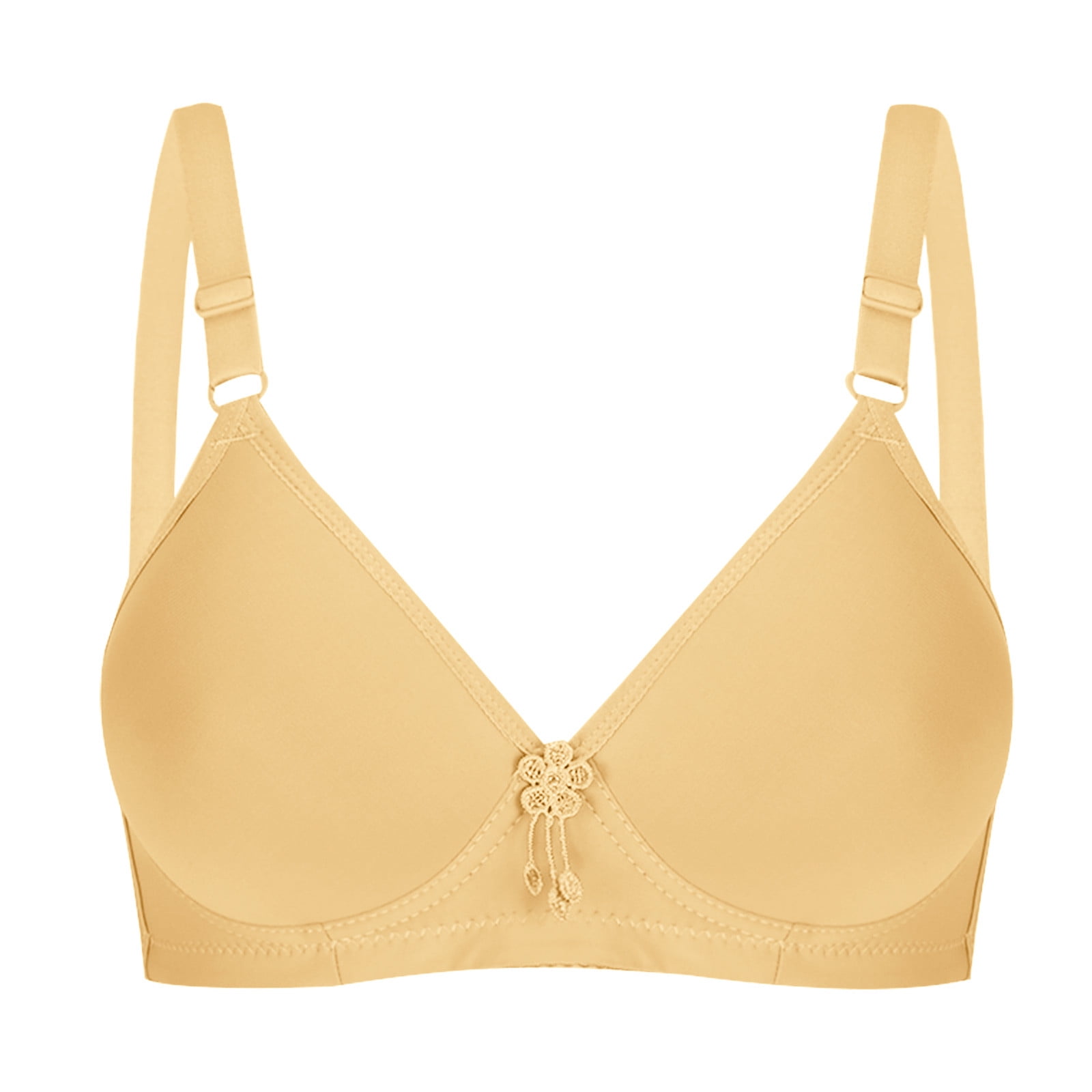 SBYOJLPB The Summer I Turned Pretty Sexy Bra Gathers Big Cup Lace Jacquar D  Underwear for Women (Beige)
