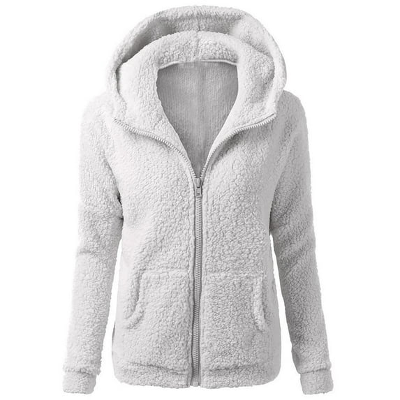 SBYOJLPB Women Hooded Sweater Coat Winter Warm Zipper Coat Outwear