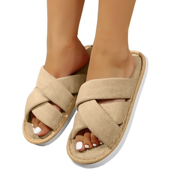 SBYOJLPB Women Sandals Indoor Household Footwear Soft Cushioned Base Bedroom Daily Rest Open Toe Sandal