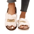 thumbnail image 1 of SBYOJLPB Women Slippers Open Toe Footwear Soft Cushioned Base Indoor Outdoor Daily Slippers, 1 of 7