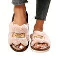thumbnail image 1 of SBYOJLPB Women Slippers Open Toe Footwear Soft Cushioned Base Indoor Outdoor Daily Slippers, 1 of 7