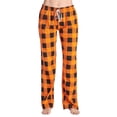 thumbnail image 1 of SBYOJLPB Women Stretch Plaid Pajama Pants Drawstring Elastic Waist Sleepwear Pants, 1 of 4
