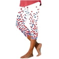 thumbnail image 1 of SBYOJLPB Women's Capris Pants Unisex Print Tight Yoga Pants Casual Fashion Leggings 3/4 Pants, 1 of 5