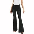thumbnail image 1 of SBYOJLPB Women's Casual Solid Color Outdoor Bottomed Pants Are Versatile and Distressed Denim Pants with Pockets Pants Black 8(L), 1 of 6