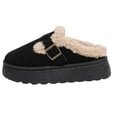 thumbnail image 1 of SBYOJLPB Women's Closed-Toe Slipper Solid Color Comfortable Soft Thick Sole Warm Casual Slippers, 1 of 9