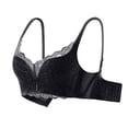 thumbnail image 1 of SBYOJLPB Women's Sexy Bra Ladies Comfortable Breathable No Steel Sexy Lace Gathering Adjustment Lift Bra Woman Underwear Black 6(M), 1 of 7