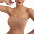 thumbnail image 1 of SBYOJLPB Women's Sexy Bra Ladies Traceless Comfortable No Steel Ring Breathable Gathering Bra Woman Underwear Tube Top Beige 12(XXL), 1 of 7