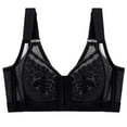 thumbnail image 1 of SBYOJLPB Women's Sexy Bra Women's Integrated without Steel Ring Fixed Gathering Cup Sports Yoga Underwear Black 44, 1 of 2