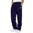thumbnail image 1 of SBYOJLPB Men's Sweatpants Casual Straight Leg Joggers Solid Color Fashion Sports Pants Comfortable Straight Pants Casual Sweatpants Navy, 1 of 3