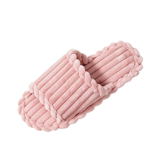 SBYOJLPB Women's Slipper Solid Color Casual Winter Indoor Open-Toe Slippers