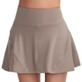 thumbnail image 1 of SBYOJLPB Women's Summer Solid Yoga Pocket Shorts Sport Short Pants Pantskirt Beige 8(L), 1 of 4