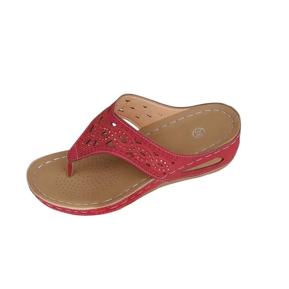 SBYOJLPB Women's Versatile Flops Plus Size Sparkly Slippers Trendy and Comfortable Wedge Heel Suitable for Outdoor Use Beach Slippers