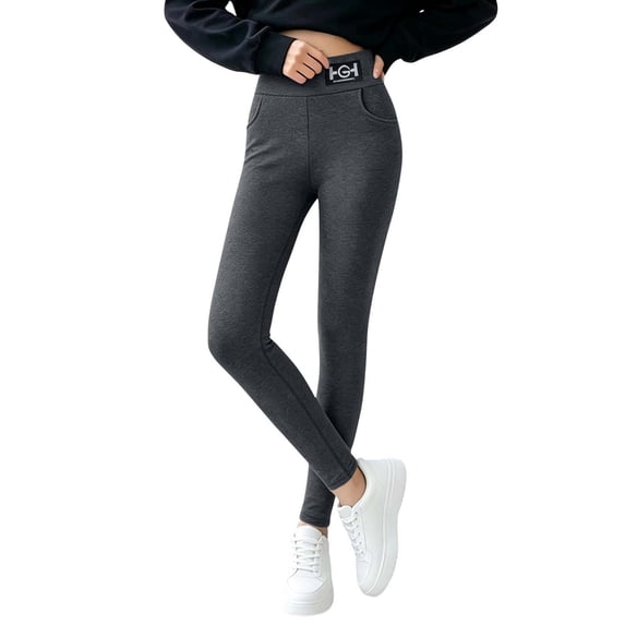 SBYOJLPB Women's Yoga Pants High-waisted Solid Color Casual Comfortable leggings with Pockets