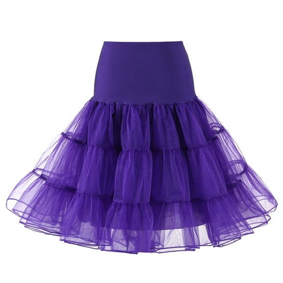 SBYOJLPB Womens Fashion Women'S Skirts Womens High Quality High Waist Pleated Short Skirt Adult Tutu Dancing Skirt,Purple
