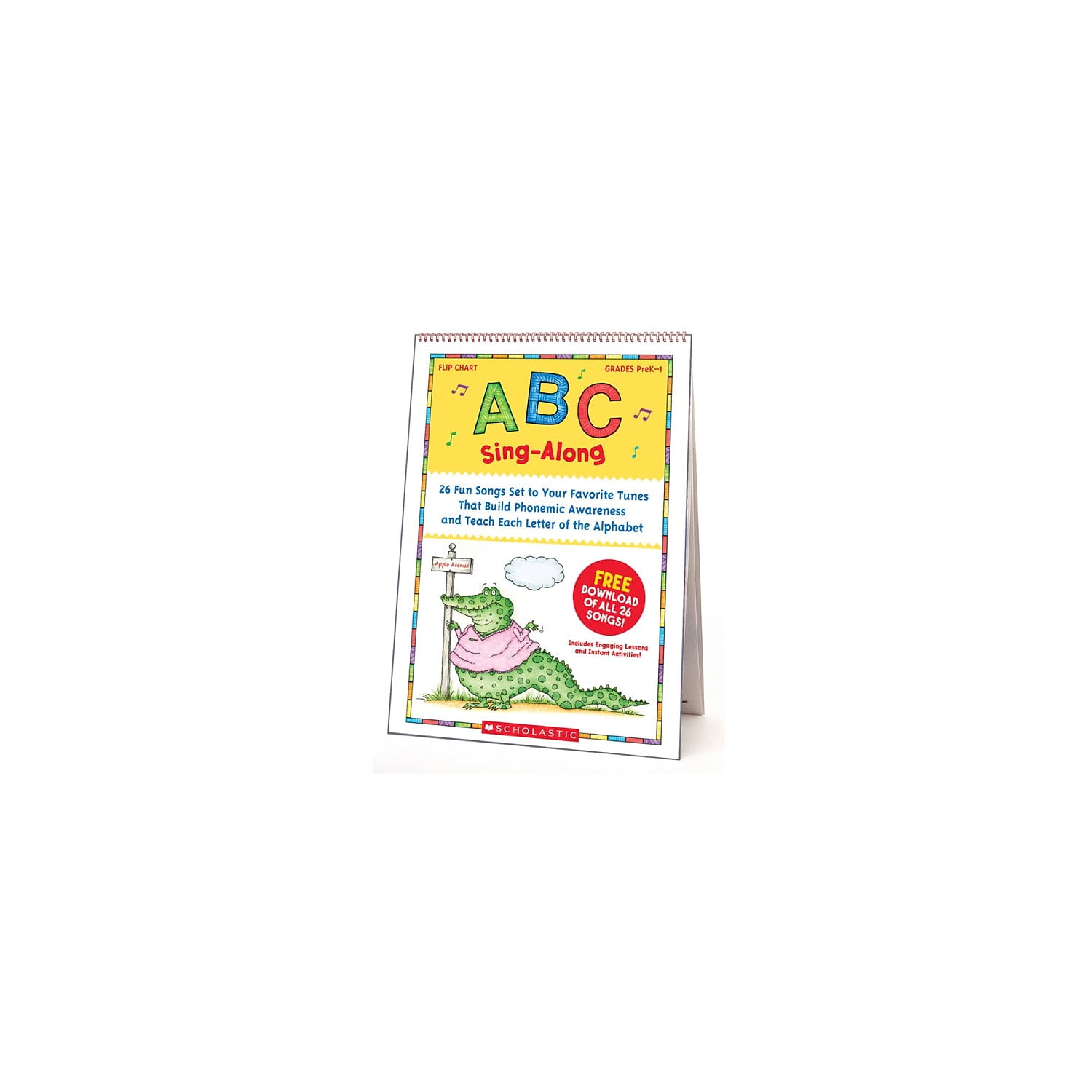 SC-0439784395 - ABC Sing Along Flip Chart & Digital Download by