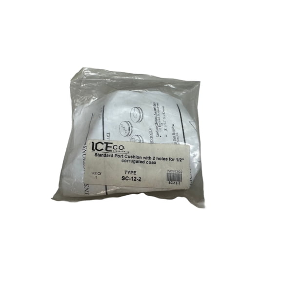SC-12-2 Standard Port Cushion with 2 Holes for 1/2 Corrugated Coax