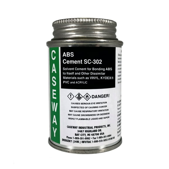 SC-302 Bodied ABS Solvent Cement - 1/4 pint (4 fl oz)