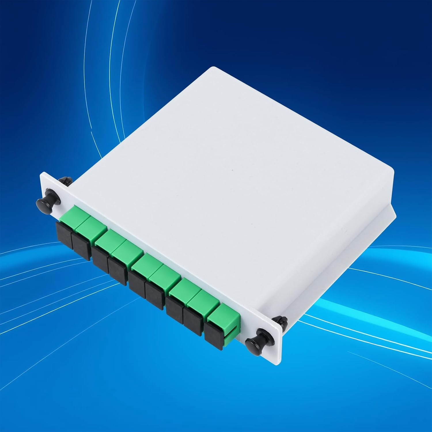 SC/APC PLC Fiber Optic Splitter 1x8 SC/APC Cassette Card InsertingOptic ...