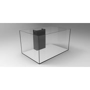 SC Aquariums 75 Gallon Starfire Aquariums with Center Overflow 36x24x20 H 12mm Starfire/Low Iron Glass, Return Pump Included, Ready to get Wet