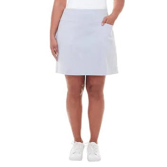 SC&CO Women's Comfortable Stretch Double Wraparound Skort Size: S, Color: Light Blue