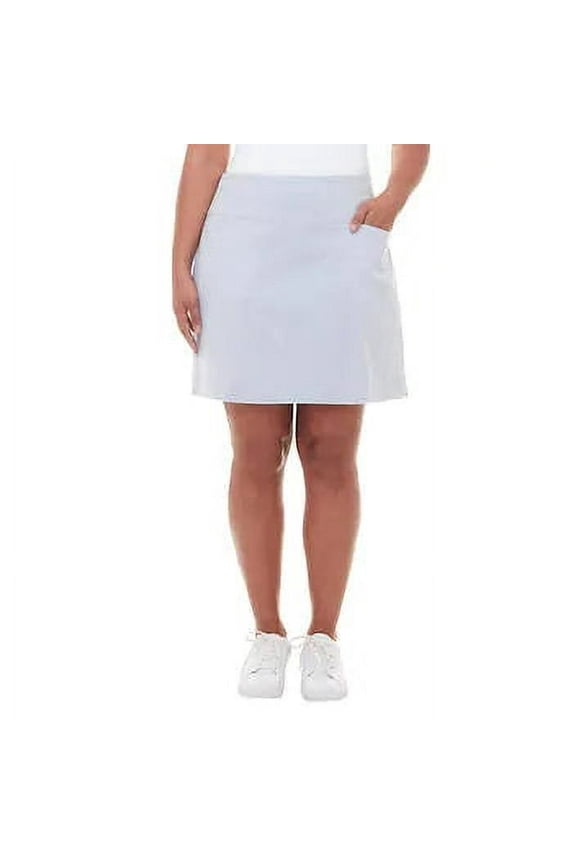 Women's Comfortable Stretch Double Wraparound Skort Size: XXL, Color: Blue Stripe