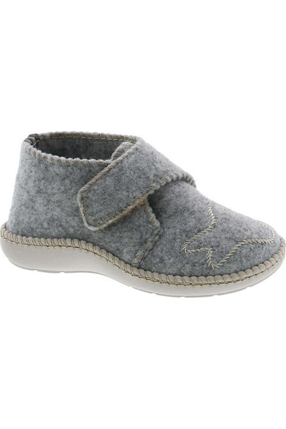 Kids 15517 Natural Wool Velcro Warm House Slippers Made in Europe