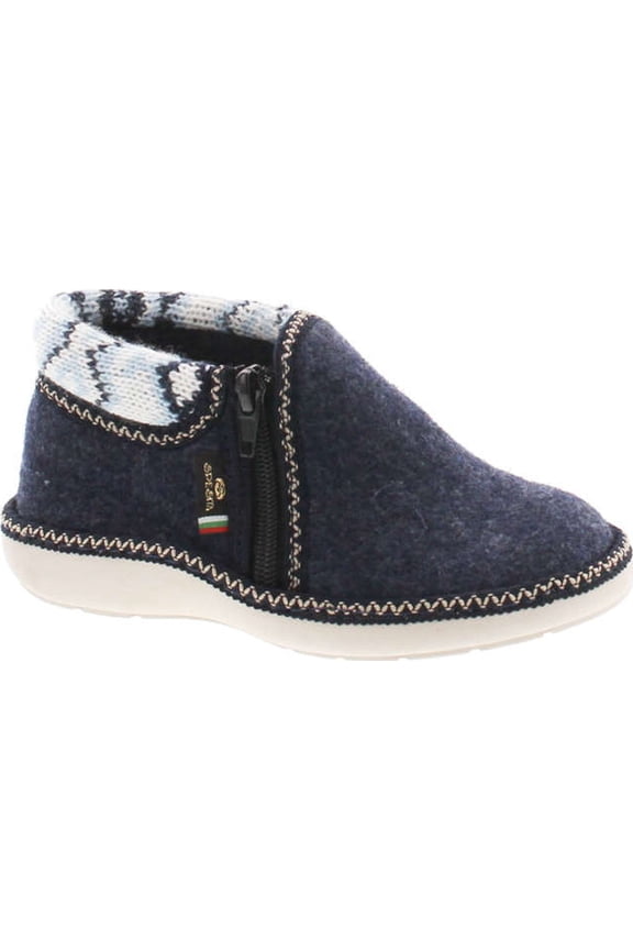 Kids 18417 Natural Wool and Knitted House Slippers Made in Europe